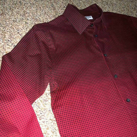 Men's EXPRESS Checkered Hombre Button-Up Shirt - Picture 3 of 6